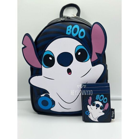 Loungefly Disney Lilo & Stitch Ghost Stitch Glow-In-The-Dark Mini Backpa…